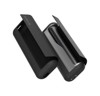 غطاء سيليكون Levelo Nikko لجهاز IQOS ILUMA Prime 2023، مقاوم للانزلاق، بملمس نهائي ناعم من السيليكون، مقاوم للصدمات والماء والغبار، يحتوي على مغناطيس مدمج، نحيف للغاية - باللون الأسود