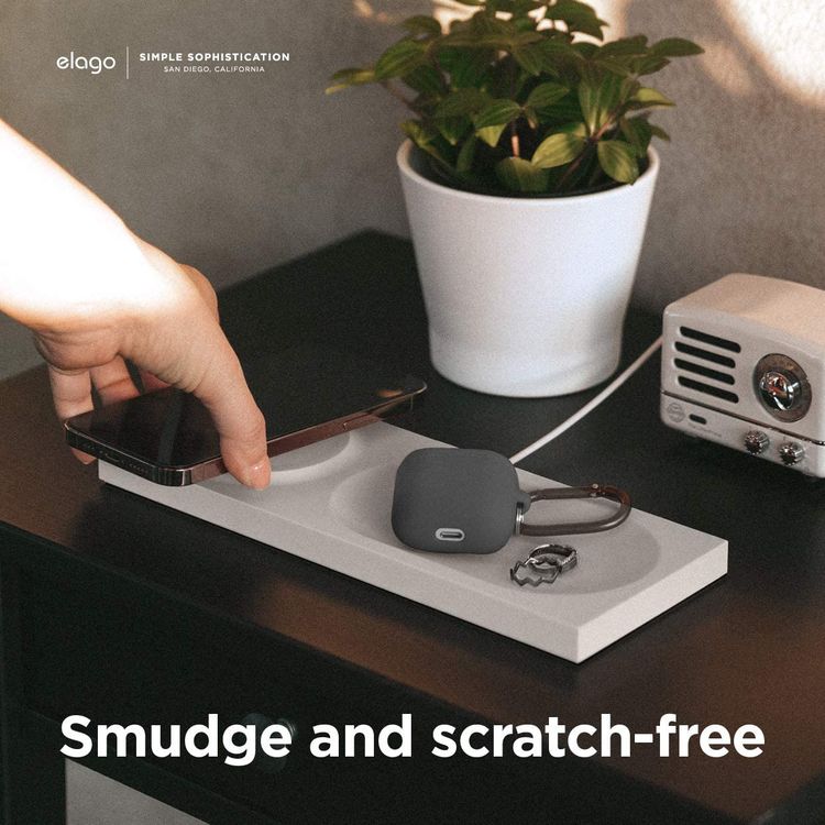 Elago Magsafe Hub Duo Case Compatible with MagSafe Charger | 2 in 1 Wireless Charging Station Case - Stone