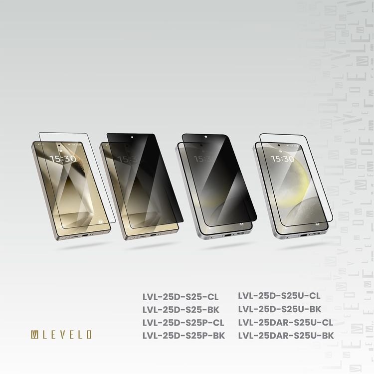 Levelo 2.5D Silk Print High Silicone AR Screen Protector for Samsung Galaxy S25 Ultra, Anti-Reflection Clear Glass, 0.25mm Ultra Thin, Scratch-Resistant, Oleophobic & Hydrophobic Coating, Instant Fingerprint Unlock, Air Bubble Prevention, Explosion- Proof, Auto-Exhaust - Clear