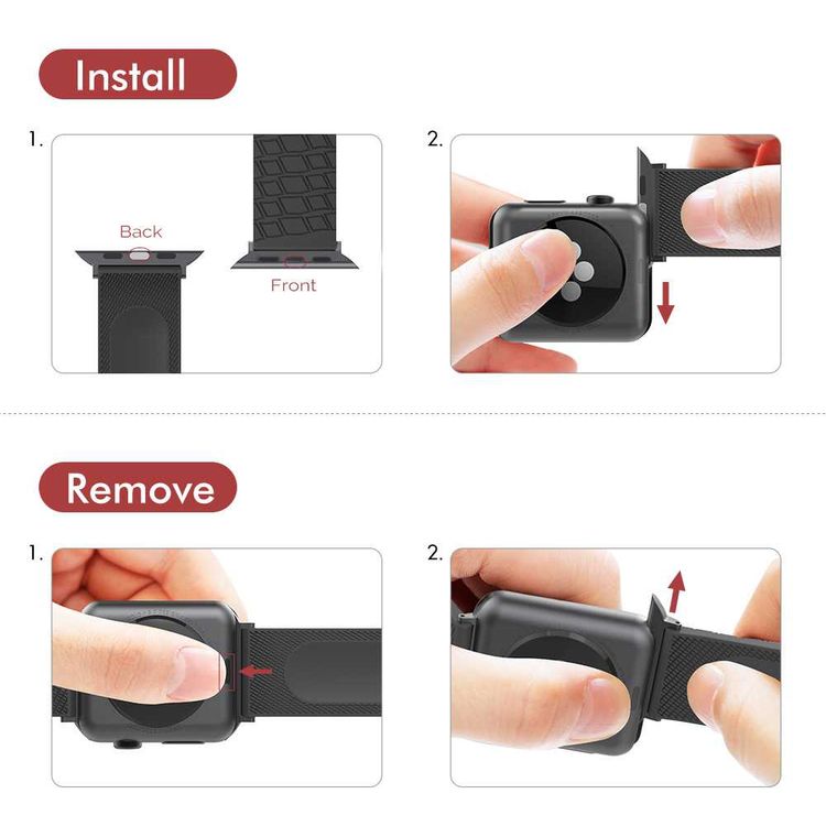 AhaStyle Tire Texture Premium Silicone Watch Band Compatible for Apple Watch 44mm, Premium Soft Silicone, Comfortable and Durable to Wear, Design with Groove Keep Arm Breathable