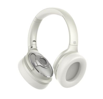 Porodo Zuma 2-in-1 Headphones Speaker, Up to 5 Hours Speaker Play Time, 1200mAh Battey, Built-in FM Radio, Noise Reduction, Up to 30 Hours Headphones Play Time, Bluetooth Version 5.4, 40mm Speaker Diameter - Beige