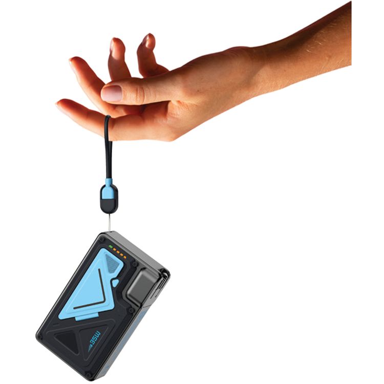 Powerology 20000mAh MagSafe Power Bank with Wall Charger, PD 35W, 15W Wireless Charger, On-Demand Kickstand, Single USB-A & USB-C & Lightning Ports, US/ EU/ UK Interchangeable Plugs - Black