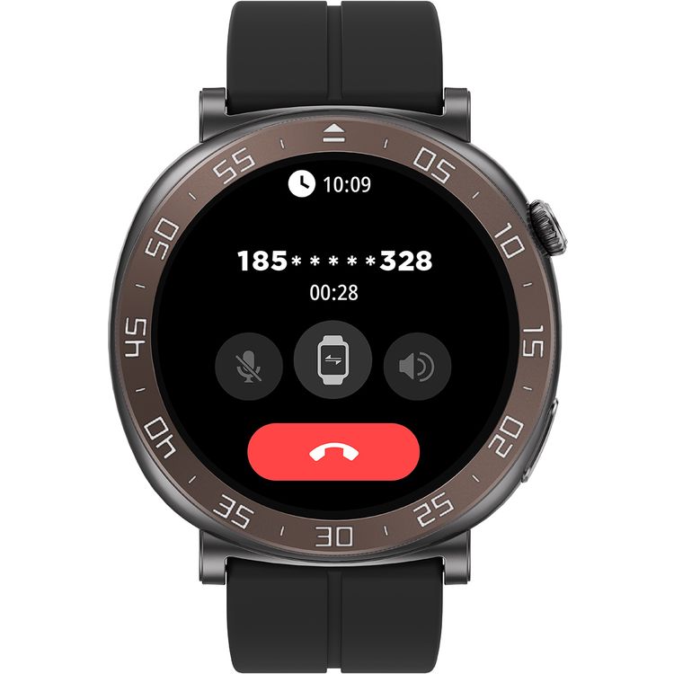 Porodo Salud Smart Watch with 1.43" HD Screen Size, 280mAh Battery Capacity, Up to 5 Days Working Time, Up to 30 Days Standby Time, 2 Hours Charging Time, GPS Log Tracking, Camera Shutter, Sleep & Stress Management, Smart Connectivity, Durable & Lightweight - Black
