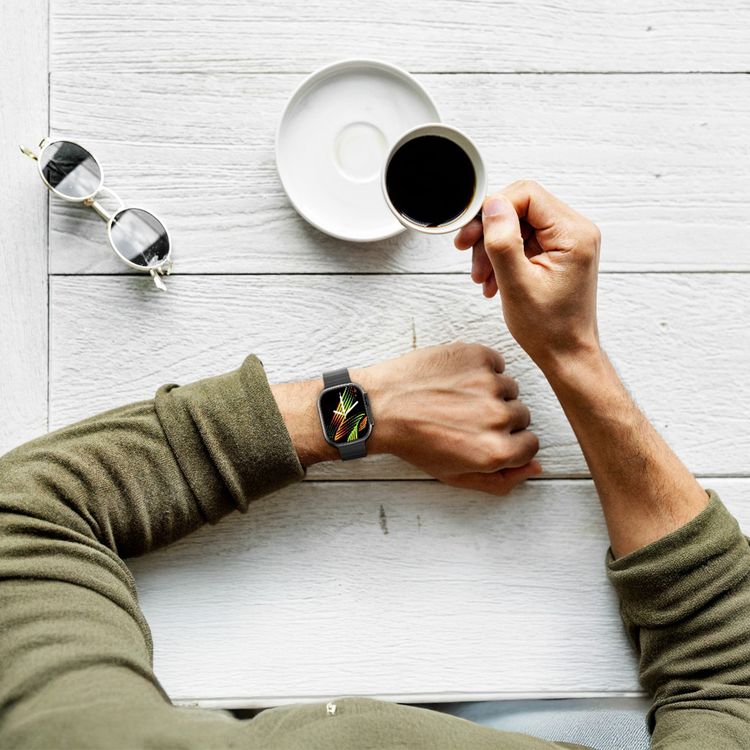 Green Lion Communicate Ultra Smart Watch with 1.85" Amoled Screen Dispaly, 280mAh Battery Capacity, Wireless Charging, AI Voice Assistant, 125MB Flash Storage, 3-5 Days Working Time - Black