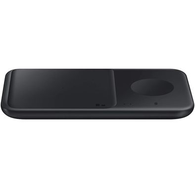Samsung Wireless Charger Duo w/ LED Dim Light Charging Status Compatible for Samsung Galaxy Phone, Watch, Case-friendly 3mm, Fast Wireless Charging Pad 7.5W Qi Enabled - White