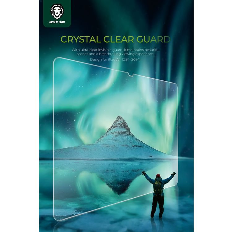 Green Lion iPad Screen Guard for iPad Pro 11", Oleophobic Coating, Precise Cutouts, Anti-Fingerprint, Anti-Scratch, Drop Protection - Clear