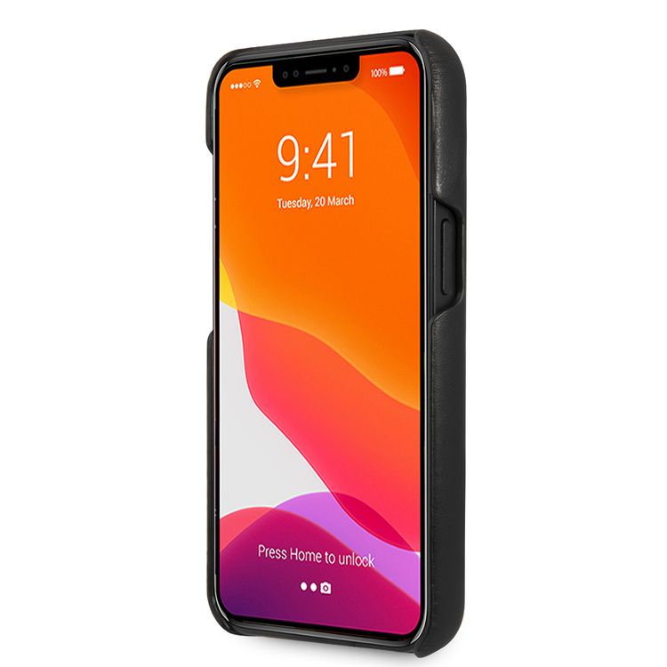 Karl Lagerfeld PU Leather Case With Elastic Band Strap For iPhone 13 (6.1 ) - Black