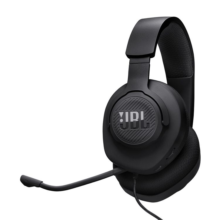 JBL Quantum 100M2 Wired Over-ear Gaming Headset, Lightweight & Compact Design, Memory Foam with Fabric Ear Cushions Material, 1.2m Cable Length, 40mm  Driver Size - Black