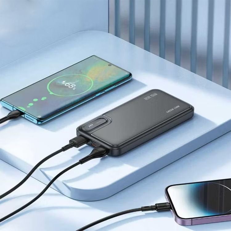 Green Lion Power Mate 10 PD Power Bank 10000mAh, Fast Charge Support,  Portable , Battery Poweredd, 2 Hours Battery Charge Time, Digital Display, Material : ABS +PC flame-retardont housing - Black