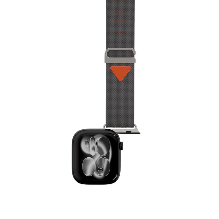 Levelo York Nylon Watch Strap with Adjustable Strap Fit, Unique Woven Structure, Lightweight Nylon, Quick Strap Setup, Unique Woven Structure, Sweat & Water Resistant, 135mm – 210mm Fit Size Range, Adjustable G-Buckle Closure Type - Gray