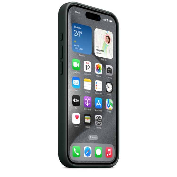 Apple iPhone 15 Pro For FineWoven Case with MagSafe - Evergreen