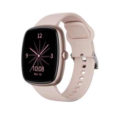 Porodo Rony 1.83" Sport Smart Watch with Multiple Sport Modes, Activity Tracker, Sleep Analysis, Up to 6 Days Battery Life, 2 Hours Charging Time, 20 Days Standby Time, 250mAh Battery Capacity, 64MB Flash Memory, Bluetooth Version 5.2, IP67Water Resistance Level - Pink