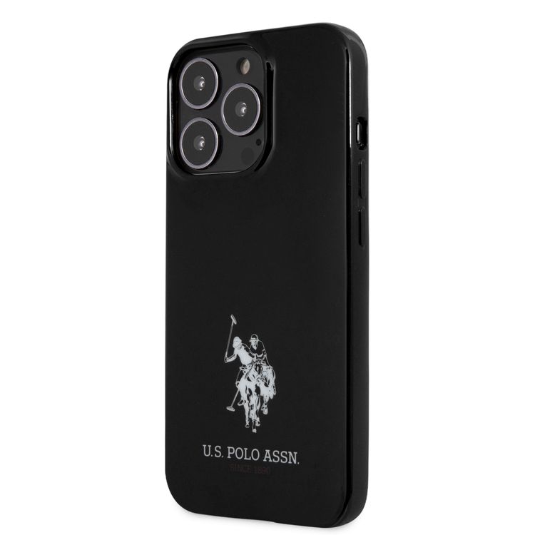 CG MOBILE U.S. Polo Assn. Full TPU Mini Horses Logo USPA Compatible for iPhone 13 Pro (6.1") Drop Resistant, Easy Access to All Ports, Anti-Scratch