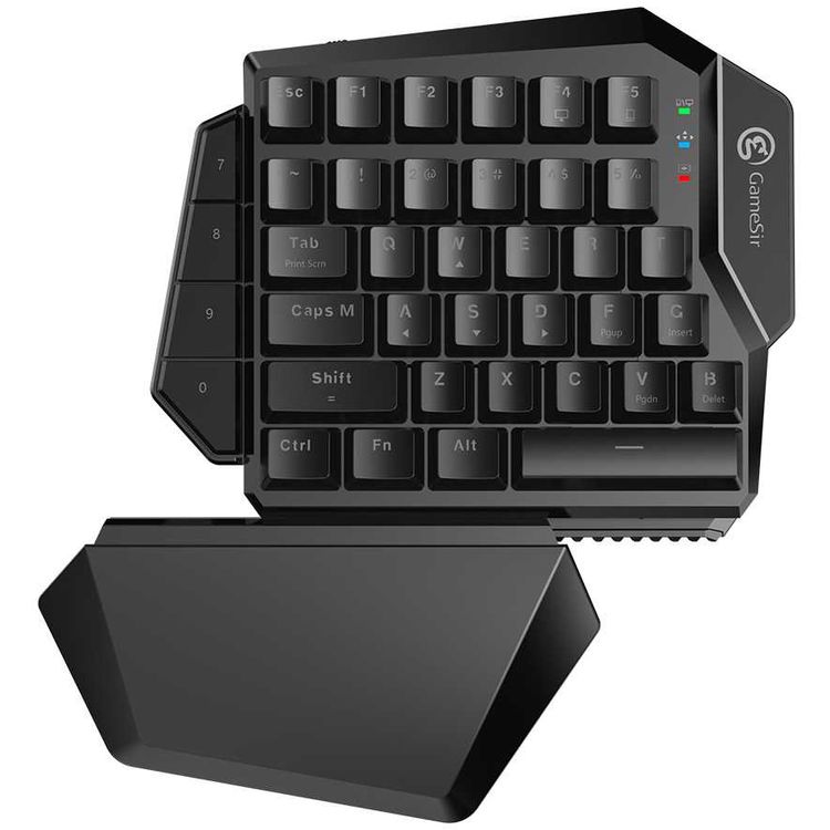 GameSir Z2 Gaming 2.4GHz Wireless Keypad and DPI GM180 Mouse Combo One-handed Keyboard For Android / Windows PC For PUBG FPS Games - Black