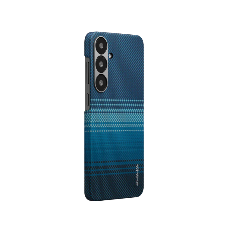 Pitaka Aries Tactile Woven Case for Samsung Galaxy S25 Plus, 6.7-inch, Incredibly Slim and Light, Fusion Weaving - Moonrise