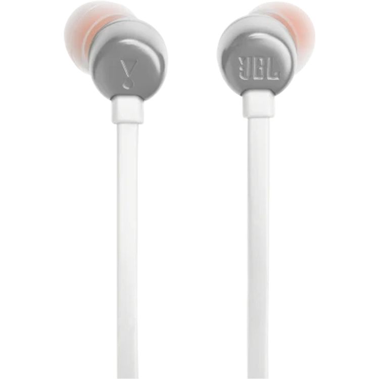 JBL T310C USB-C Wired Earphones, High Resolution Audio, Tangle-Free Flat Cable, Digital to Analog Converter, Compatible with PCs/Mobiles/Gaming Consoles, Pure Bass Sound - White