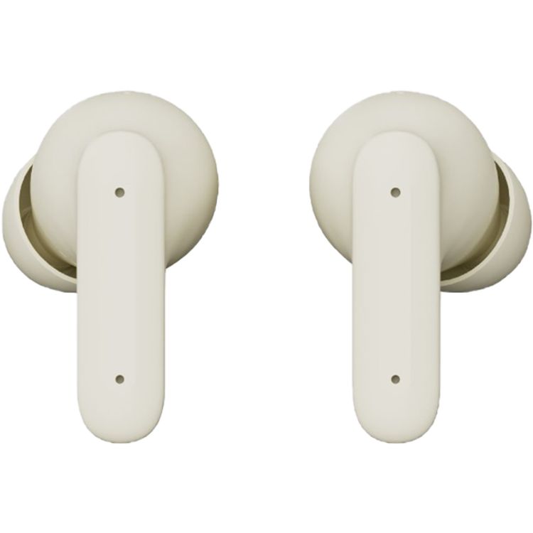 Green Lion Brooklyn True Wireless Earbuds with Voice Assistant, 4 Hours Playtime, Built-in Microphone, HiFi Sound, Touch Control, Dual-Mic - Beige