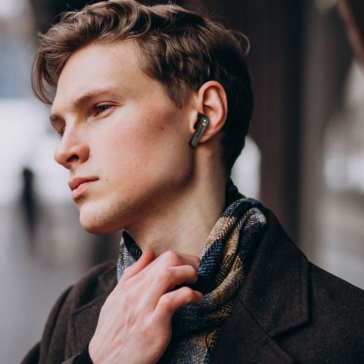 Green Lion Vegas True Wireless Earbuds with Breathing Lights, IPX4 Waterproof Level, Digital Display, HiFi Sound, Dual-Mic, Touch Control, 4 Hours Playtime - Black