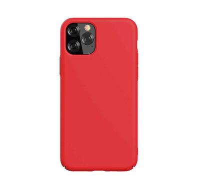 Devia Nature Series Silicone Case Compatible with iPhone 11 Pro Max, Made with Premium Liquid Silicone, Full Protection, Anti-scratch, Shockproof, Stains-Resistant  - Red