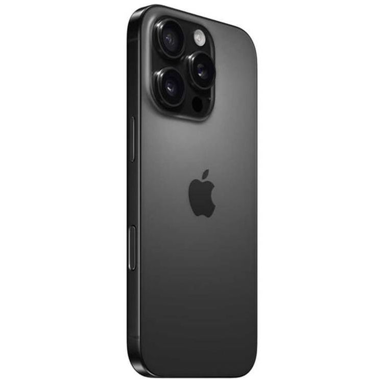 Apple iPhone 16 Pro with 1TB Capacity, 6.3‑inch Screen Size, USB-C Connector Type, 6‑Core CPU, 6‑Core GPU, 5G Network Technology, Splash, Water & Dust Resistant, Middle East Version - Black Titanium
