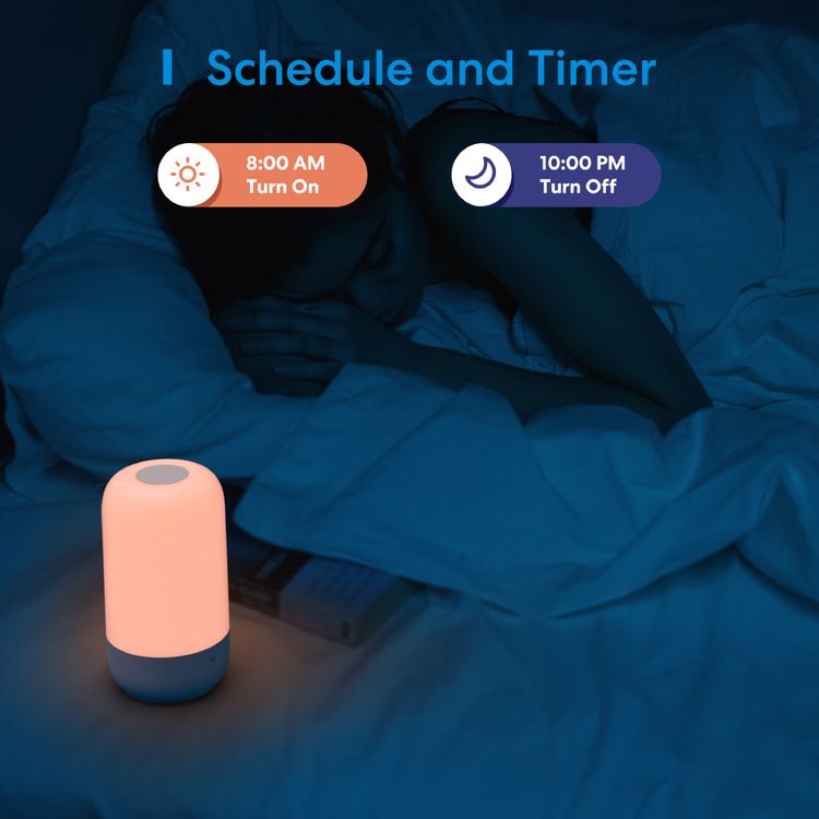 Meross Smart Wi-Fi Ambient Table Lamp With RGB Lights - White