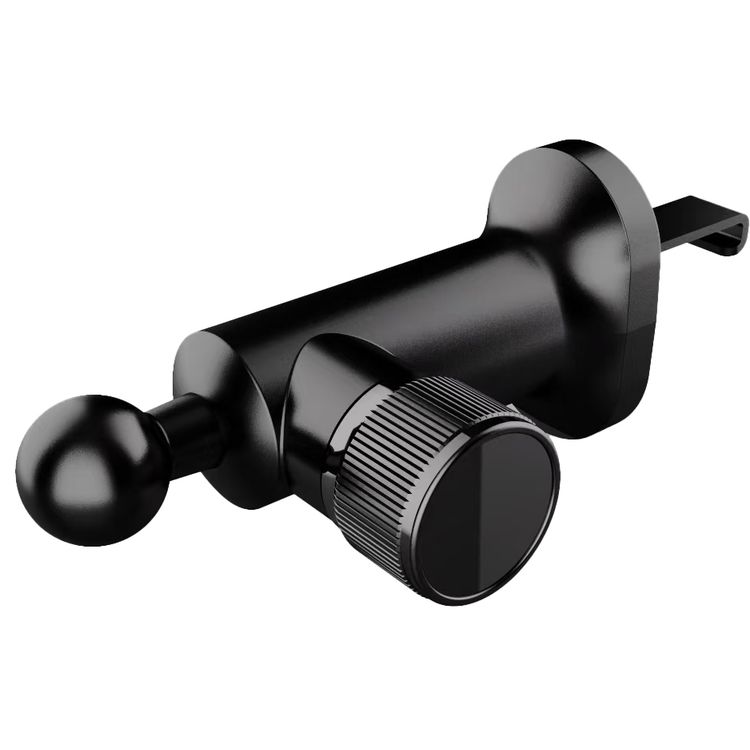 Porodo Dual Mount Magnetic Phone Holder with Dash & Air Vent Clip, Adjustable Viewing Angle, N52 Magnet Type, Multi-Surface Mounting, Strong Magnetic Hold - Black