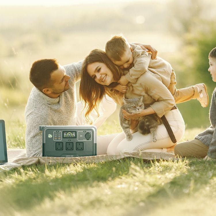 محطة الطاقة Green Lion PGX800 بسعة بطارية 30000mAh، مع ضوء LED ثلاثي الوضعيات، وأمان متعدد الطبقات، وشاشة LCD كبيرة، ومدخل AC بقوة 600W، وType-C PD بقوة 100W - أسود.