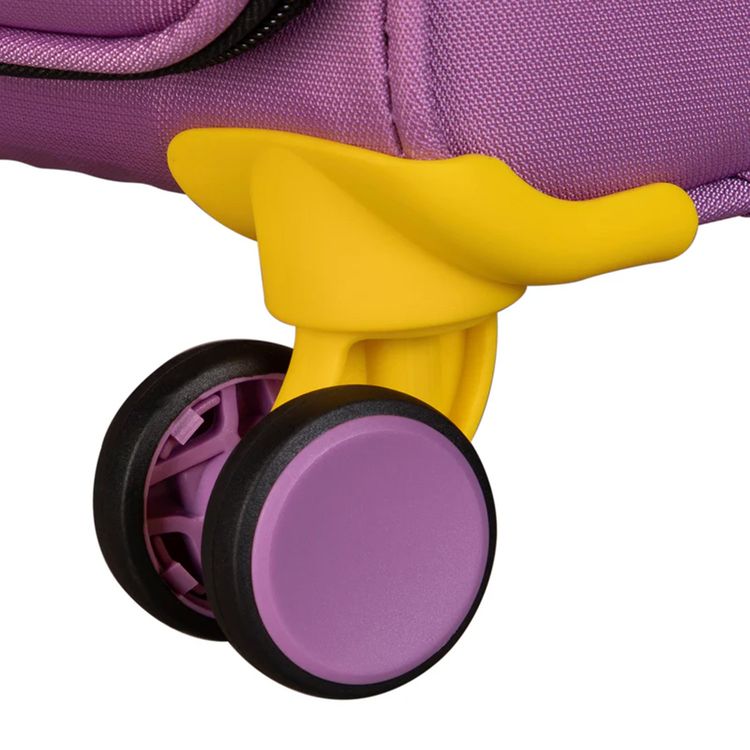 حقيبة أطفال حورية البحر ميرياد رف، سعة 25 لتر، قشرة ناعمة، 8 عجلات دوارة - لون بانسي فاتح