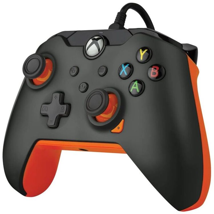 PDP Controller for  Xbox Series X/S/PC - Atomic Black - Black / Orange