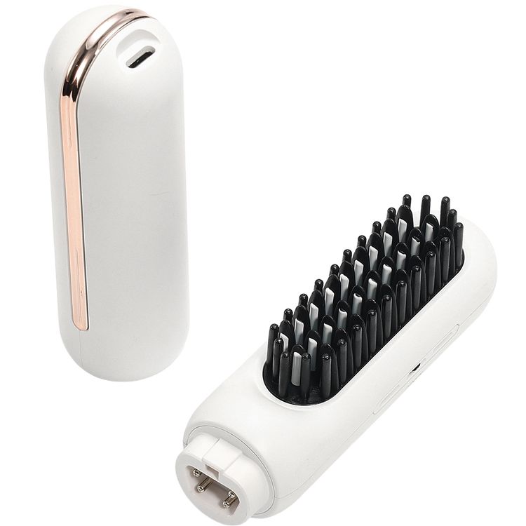 Porodo 3-in-1 Cordless Hair Styling Tool with 3 Interchangeable heads, Quick Heat-Up, Customizable Heat Settings, Heat-Resistant Design, Compact & Travel-Friendly, 2600mAh Battery Capacity - White