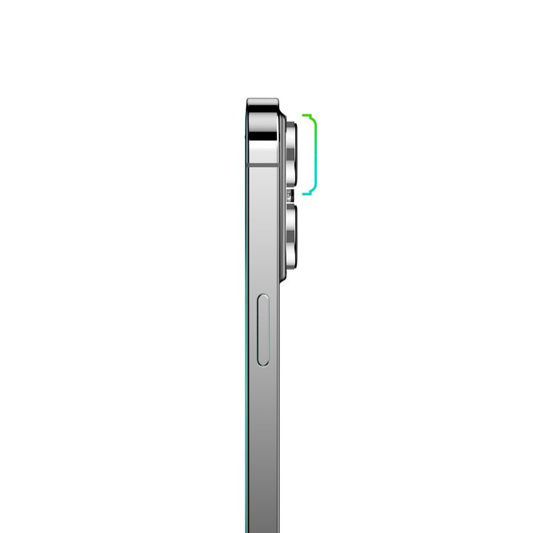 Green Lion HD Plus Camera Lens for iPhone 14 & 14 Plus, Case Friendly, Anti Scratch, Easy Installation, AR Coating, Water Resistant - Silver