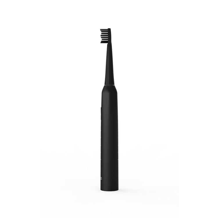 Porodo Lifestyle W-Sonic Electric Toothbrush with Quadrant Smart Timer, 18000-20000 Strokes/Minute Vibration Frequency, 500mAh Battery Capacity, Up to 50 Days Working Time, Round Shape Bristle, Low Noise Level, IPX7 Water Resistance Level - Black