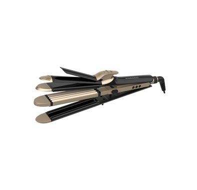 Porodo Lifestyle Hair Iron with 4 Styling Modes, Heat-Resistant Design, 12 Temperature Control Settings, LED Display, 60W Rated Power, Quick Heating - Black