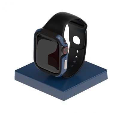 Green Lion Iron Shield Case Defense Edge, Aluminum & Soft Rubber Exterior, Easy Access to All Ports, Protective Case Replacement Compatible for Apple Watch 44mm - Blue