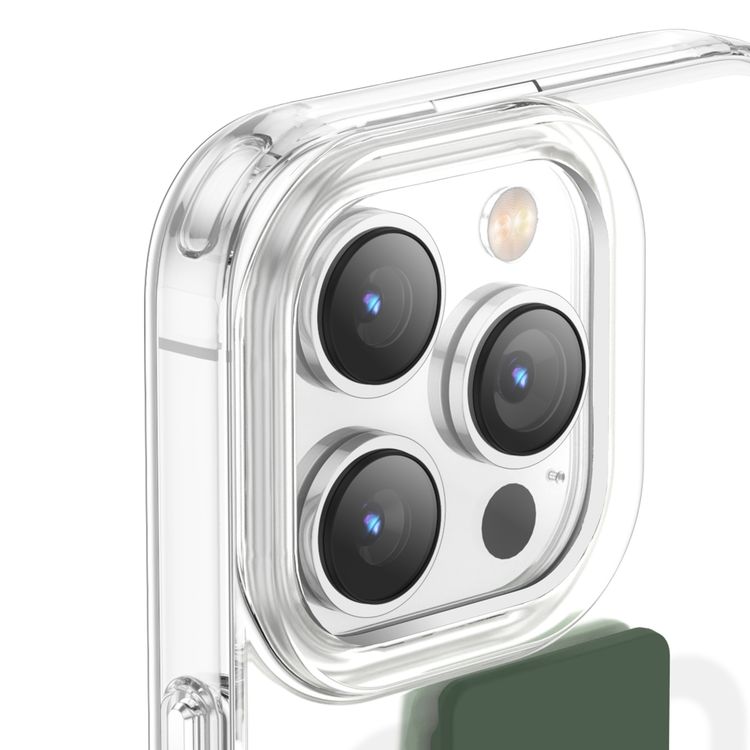 كفر حماية London هجين رفيع من Green Lion  مع مقبض مطاطي لهاتف iPhone 14 Plus - أزرق