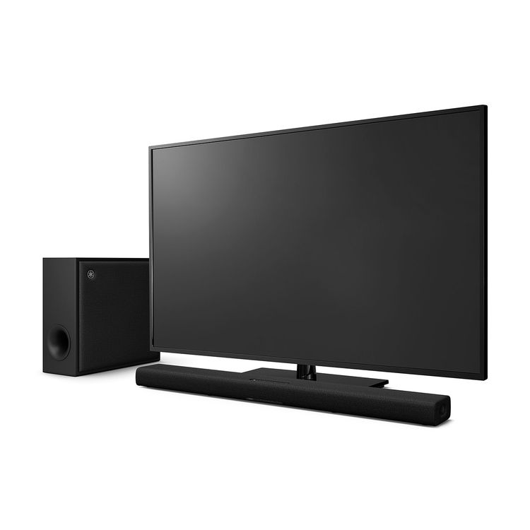 Yamaha SR-X50A True X Soundbar with External Wireless Subwoofer, Dolby Atmos, 4 Sound Modes, Clear Voice Technology, Bass Extension, Remote Controller, HDMI eARC & Bluetooth & Optical Connectivity - Black