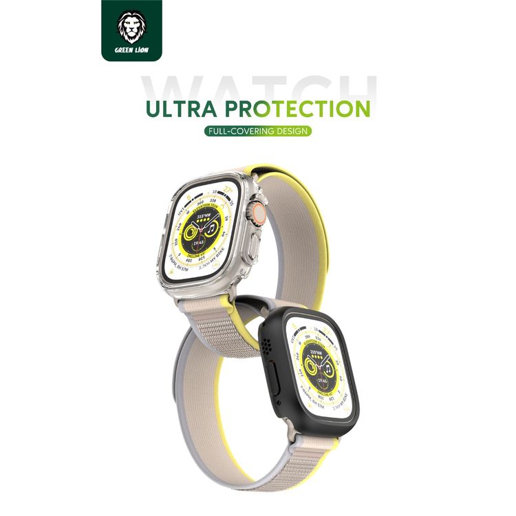 Green Lion Ultra Series Guard Pro Case (Apple Watch 49mm) - Black