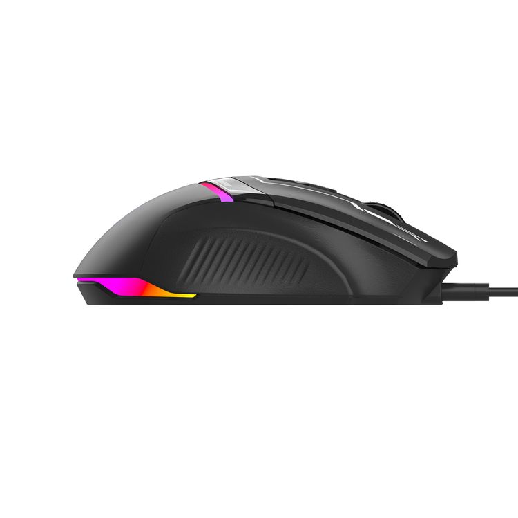 Porodo Gaming 4 in 1 Gaming Kit with Keyboard, Head phone, Mouse and Mouse Pad, Windows and Linux Compatibility, 13 RGB Light Mode - Black