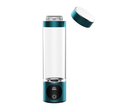 Powerology Hydrogen Water Bottle with OLED Display, 260mL Capacity, 3 Hours Recharge Time, One-Touch Control, 2 Working Time Modes - Blue