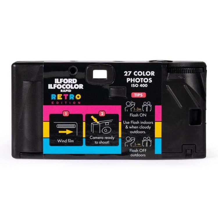 Ilford Ilfocolor Rapid Retro Single Use Camera | Black