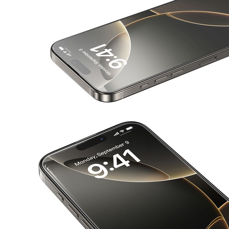 واقي شاشة Green Lion Albert AR لهاتف iPhone 16 Pro، مضاد للغبار، شفاف للغاية، مضاد لبصمات الأصابع، عالي النفاذية، صلابة ماسية 9H، لمسة حساسة - شفاف