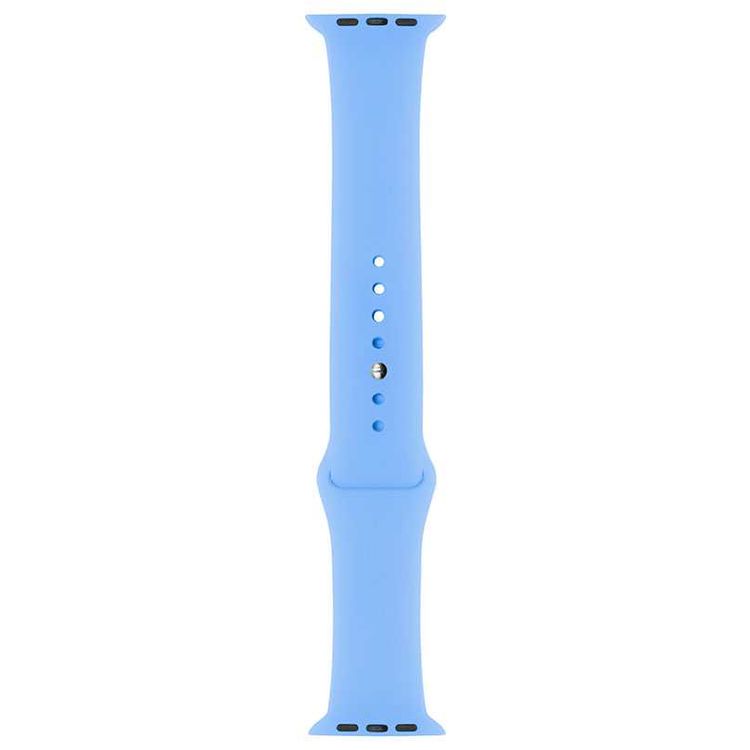 iGuard by Porodo Silicone Watch Band, Fit & Comfortable Replacement Wrist Band, Adjustable Straps Compatible for Apple Watch 44mm / 42mm - Light Blue