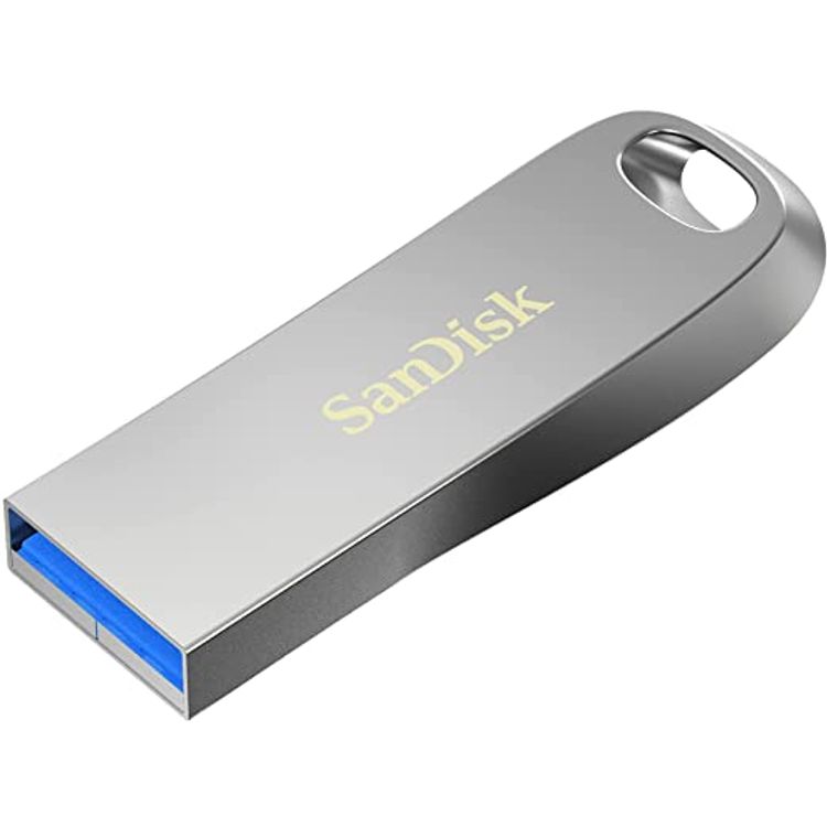 SanDisk 128GB Ultra Luxe USB 3.1 Gen 1 Flash Drive - SDCZ74-128G-G46 - Black