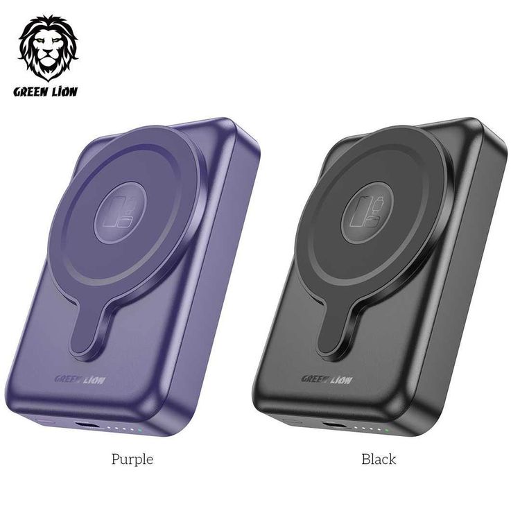 Green Lion 3 in 1 Magsafe Power Bank 10000mAh PD 20W - Purple