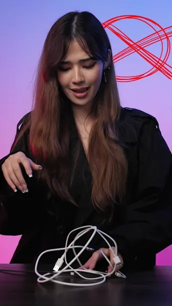 Porodo USB-C to Lightning Braided Cable in UAE | Fast Charging & Data Transfer - Black Color | (PDCBL0033BK)