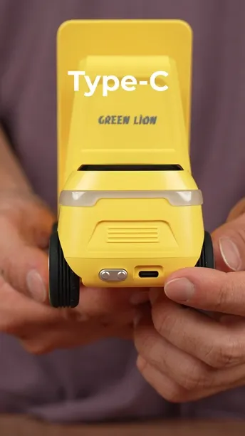 Green Lion Forklift 5-in-1 Wireless Charger in UAE | Fast Charging, 15W Phone Output - Orange | (GN5N1FWCOG)