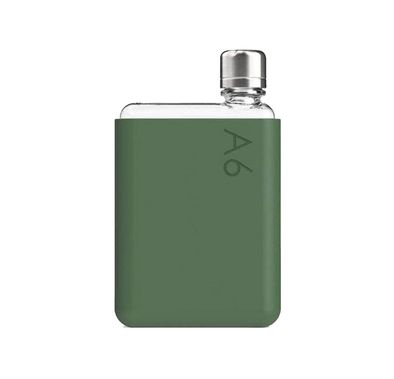 Memobottle A6 Silicone Sleeve with Thermal Insulation, Non-Toxic Material, Drop Protection, Matte Finish, Soft & Stylish - Moss Green