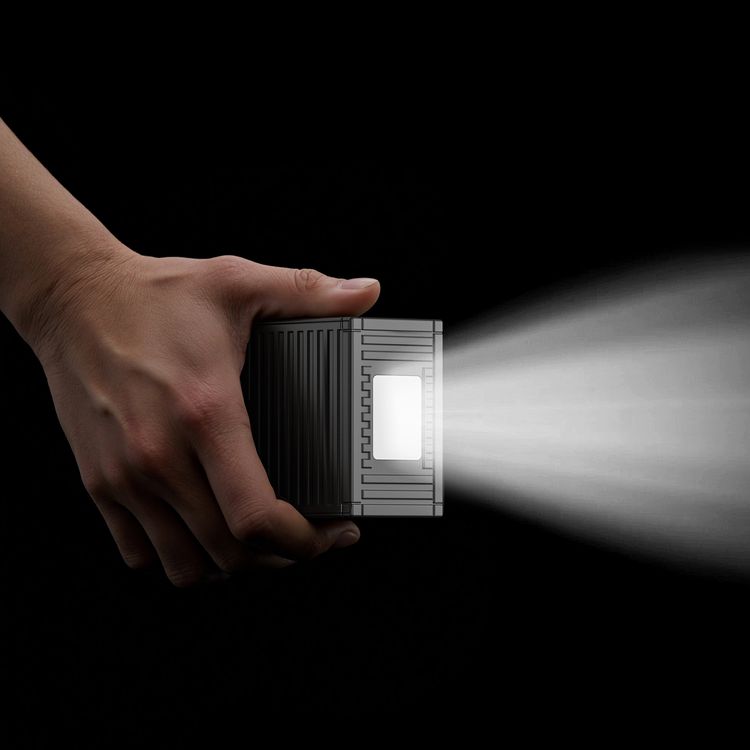 Green Lion Container 30000mAh Power Bank with 4 in 1 Charging Cable, Built-in Flashlight, Digital Display, PD20W Fast Charging, QC3.0 22.5W, Built-in Carry Strap - Black