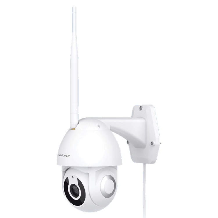 Powerology Wifi Smart Outdoor Camera 360 Horizontal and Vertical Movement - White