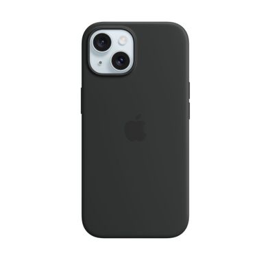 Apple iPhone 15 Silicone Case [MagSafe] - Black